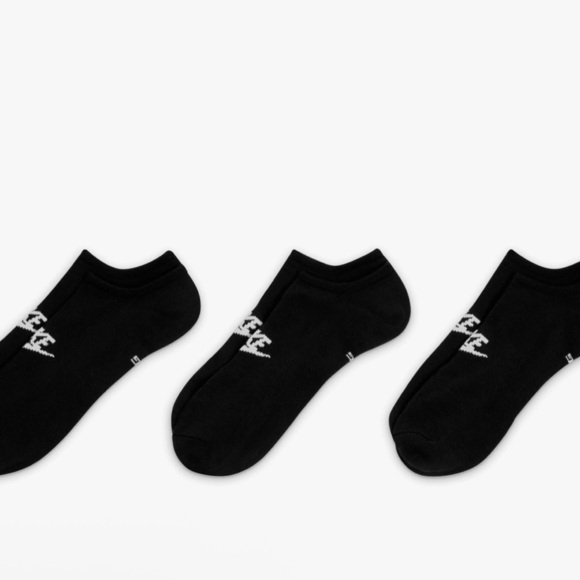 Nike Men's Black Ankle Socks 3 pack everyday essential socks /size L - Picture 2 of 6